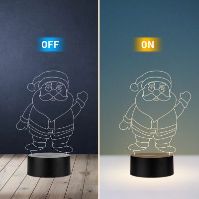 Santa Claus Led Night lamp 16 Color Changing Light & Remote Control Gift for Christmas